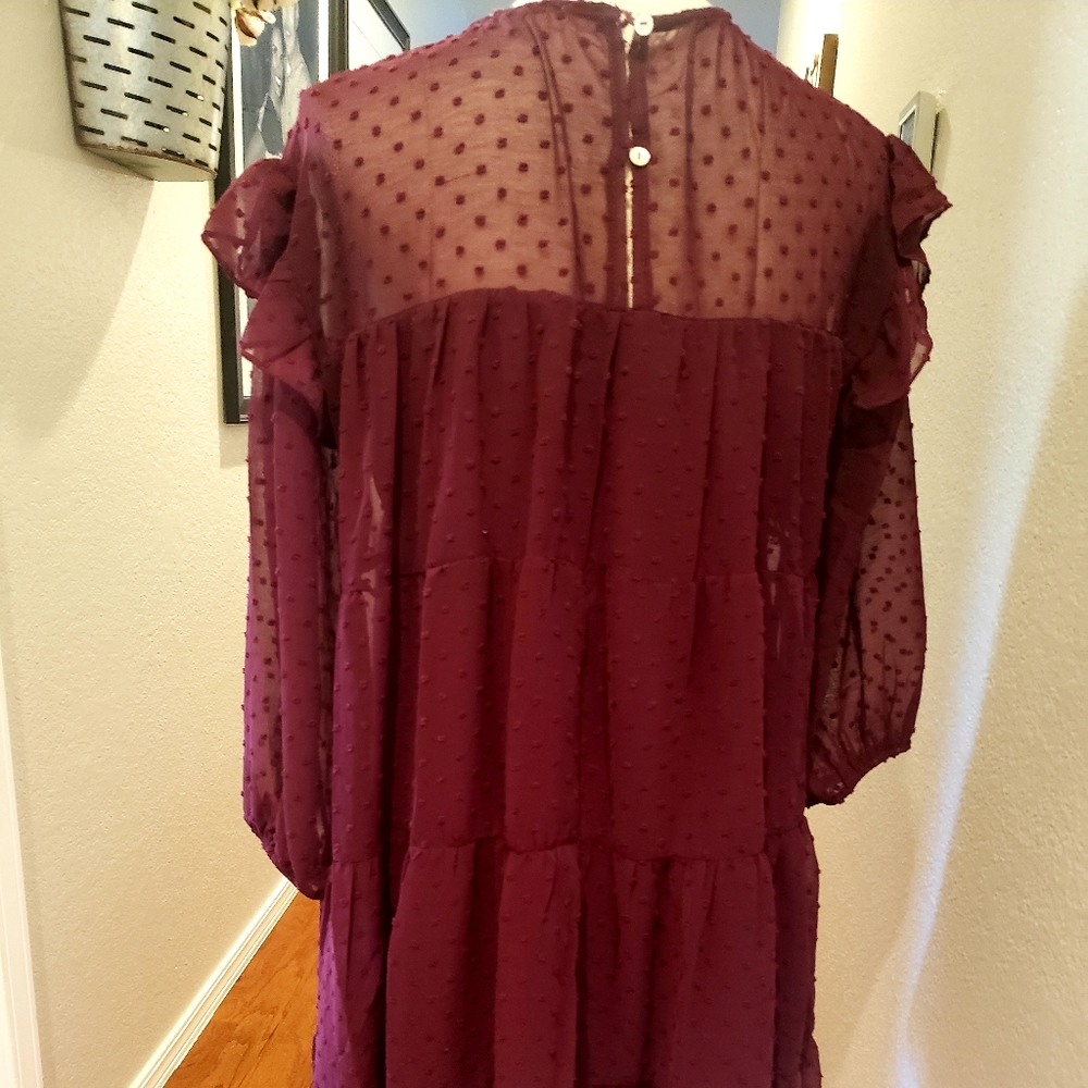 Babydoll dress with embellishments